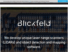 Tablet Screenshot of blickfeld.com